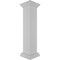 Ekena Millwork 8"W x 40"H Plain Newel Post with Flat Capital & Base Trim (Installation kit included) NWL08X40PLF0B0 - alternate 4